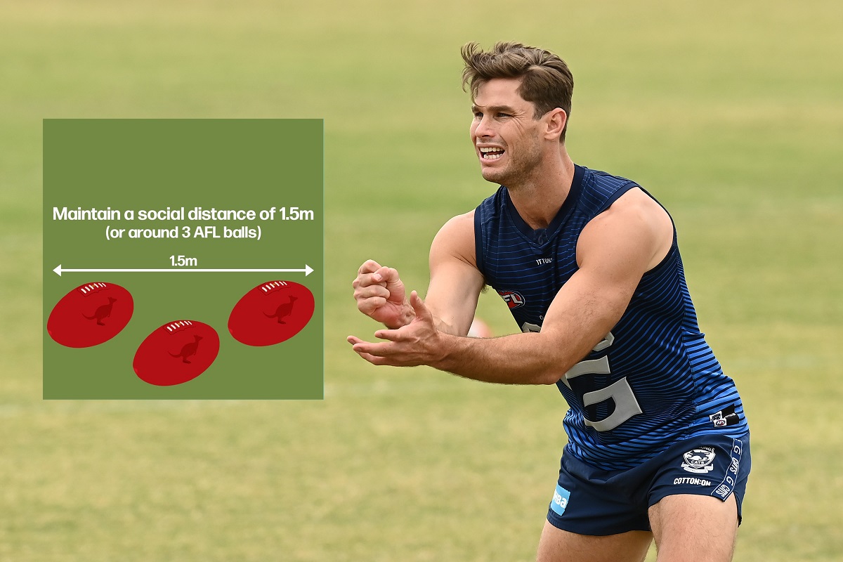 Someone’s Convinced QLD Health That An AFL Ball Is 50cm Long, And I Smell A Stitch-Up