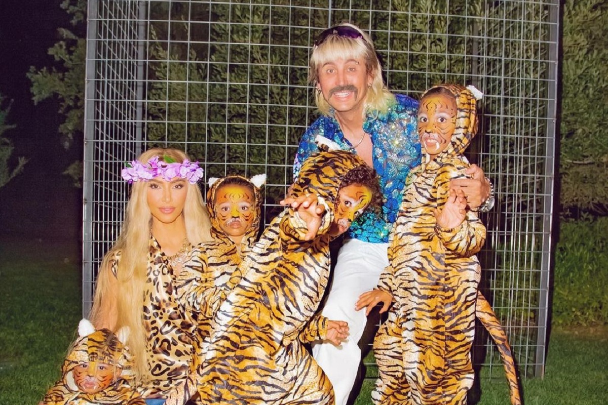 Kim Kardashian And Fam Served Us A Full Tiger King Fantasy For Halloween This Year