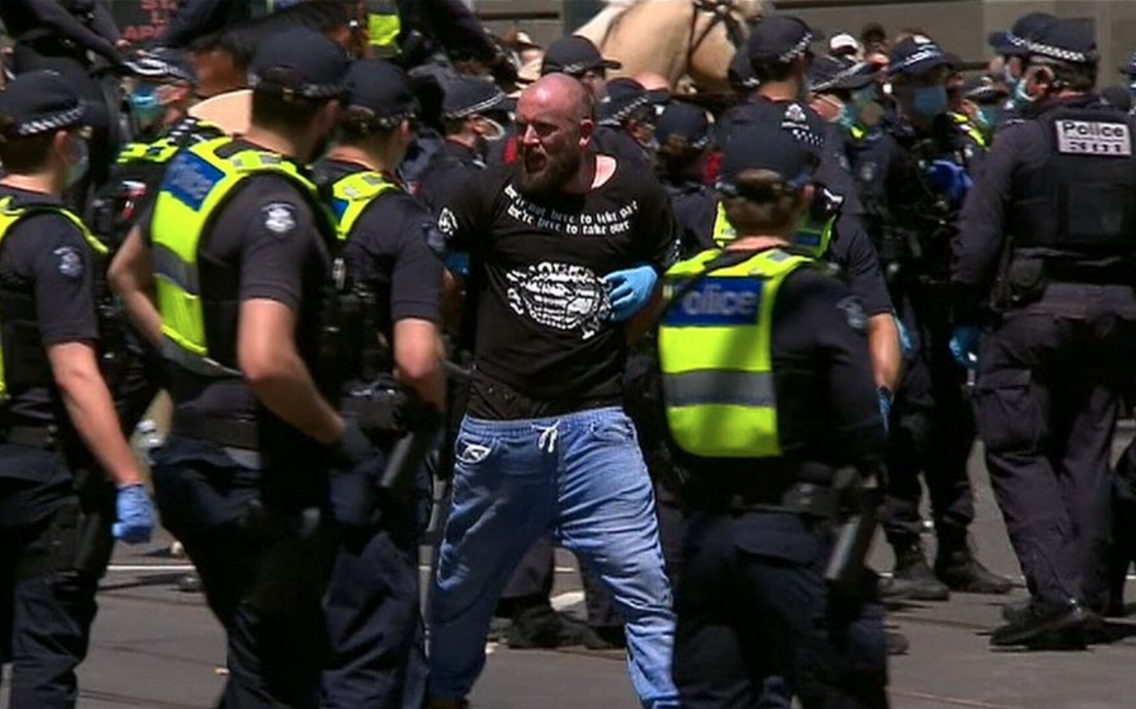 Victoria Police Arrested 400+ People & Issued 395 Fines At Melbourne’s Anti-Lockdown Protest