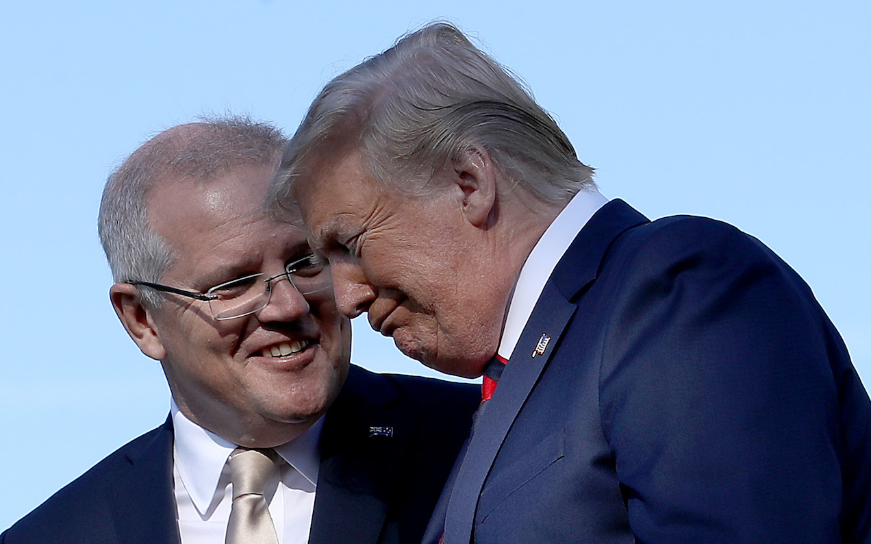 Morrison Refused To Condemn Trump’s Election BS & Said US Democracy Is Working Fine, Actually