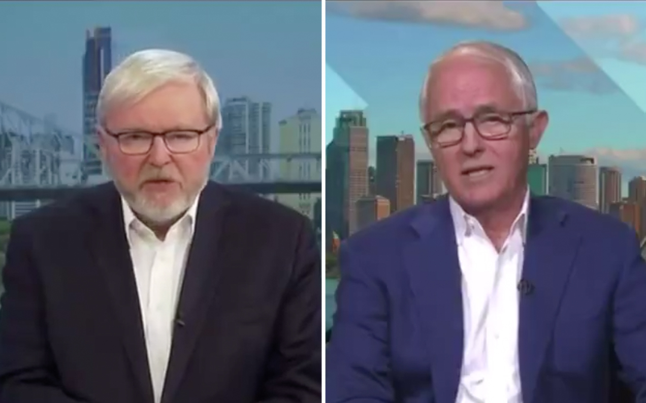HUGE: Kevin Rudd & Malcolm Turnbull Teamed Up To Discuss Climate Change And Murdoch Media