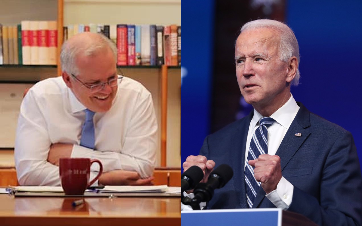 Morrison & Biden’s First Post-Election Call Proves They’re Wildly Different On Climate Change