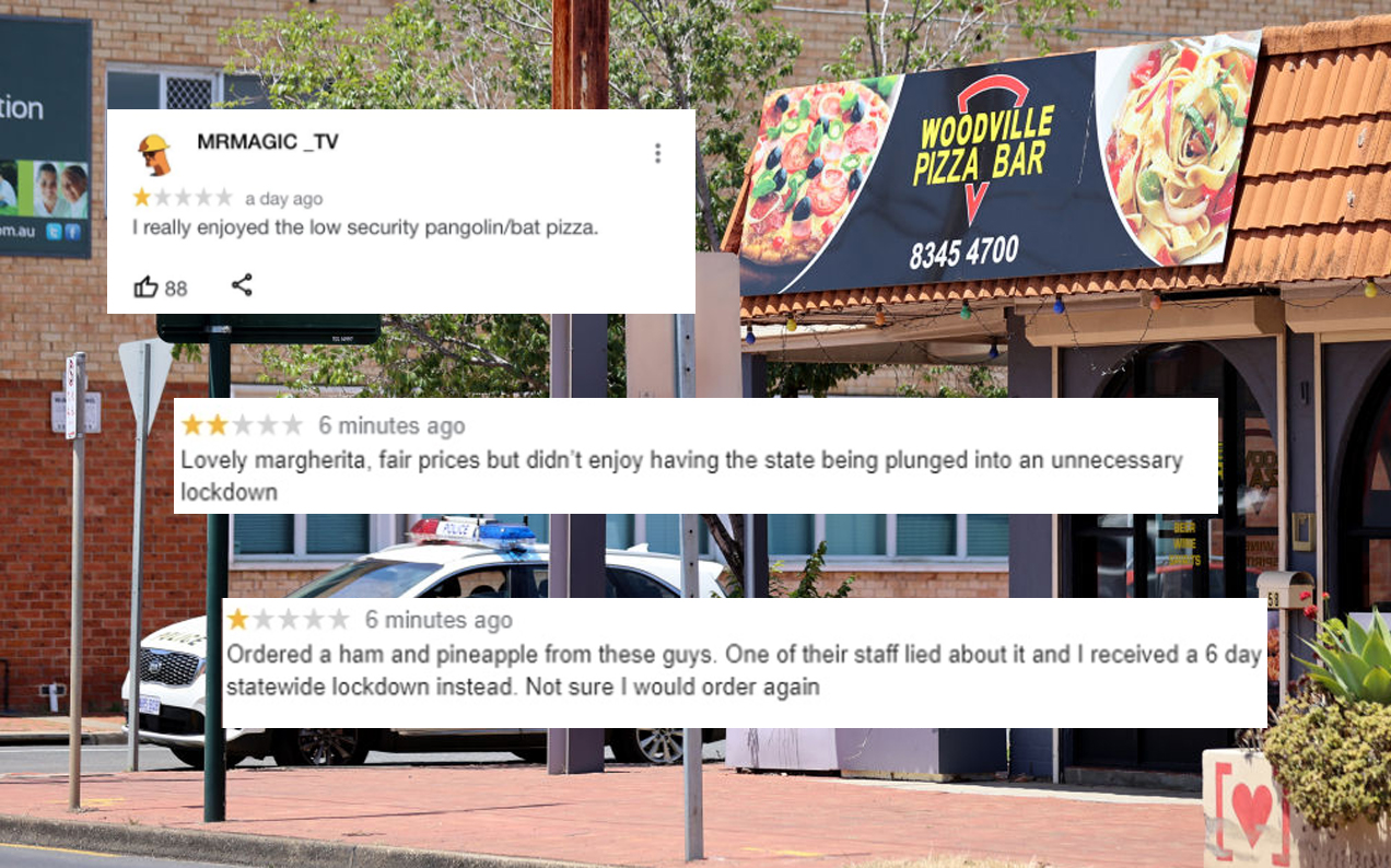 Woodville Pizza Bar Is Being Trolled On Google Reviews After Worker Lied To SA Contact Tracers