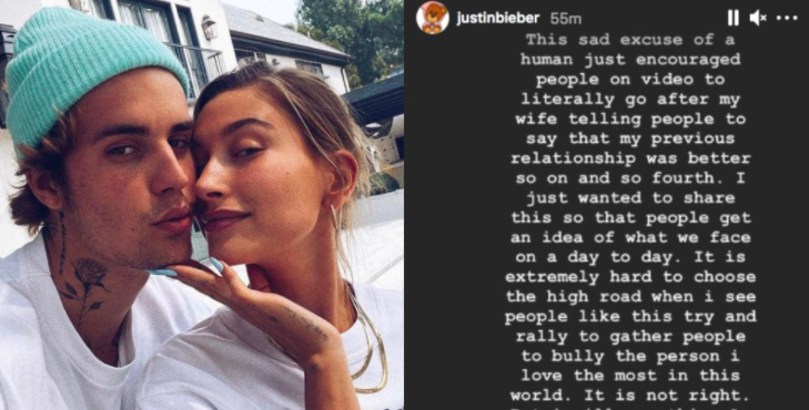 Justin Bieber Slams Fan Encouraging People To Bully Hailey Bieber Because ‘Selena Is Better’