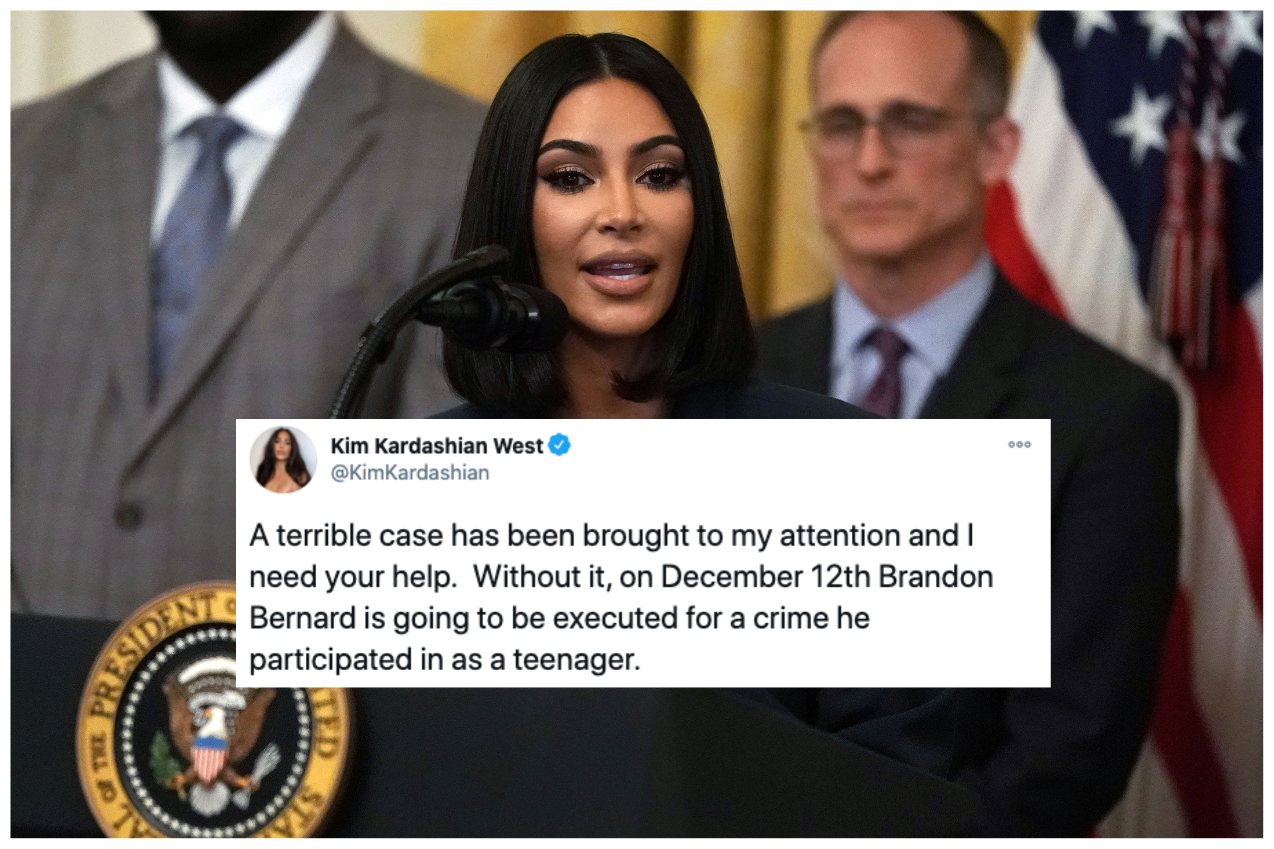 Kim Kardashian Urges For Pardon Of Brandon Bernard Before Execution