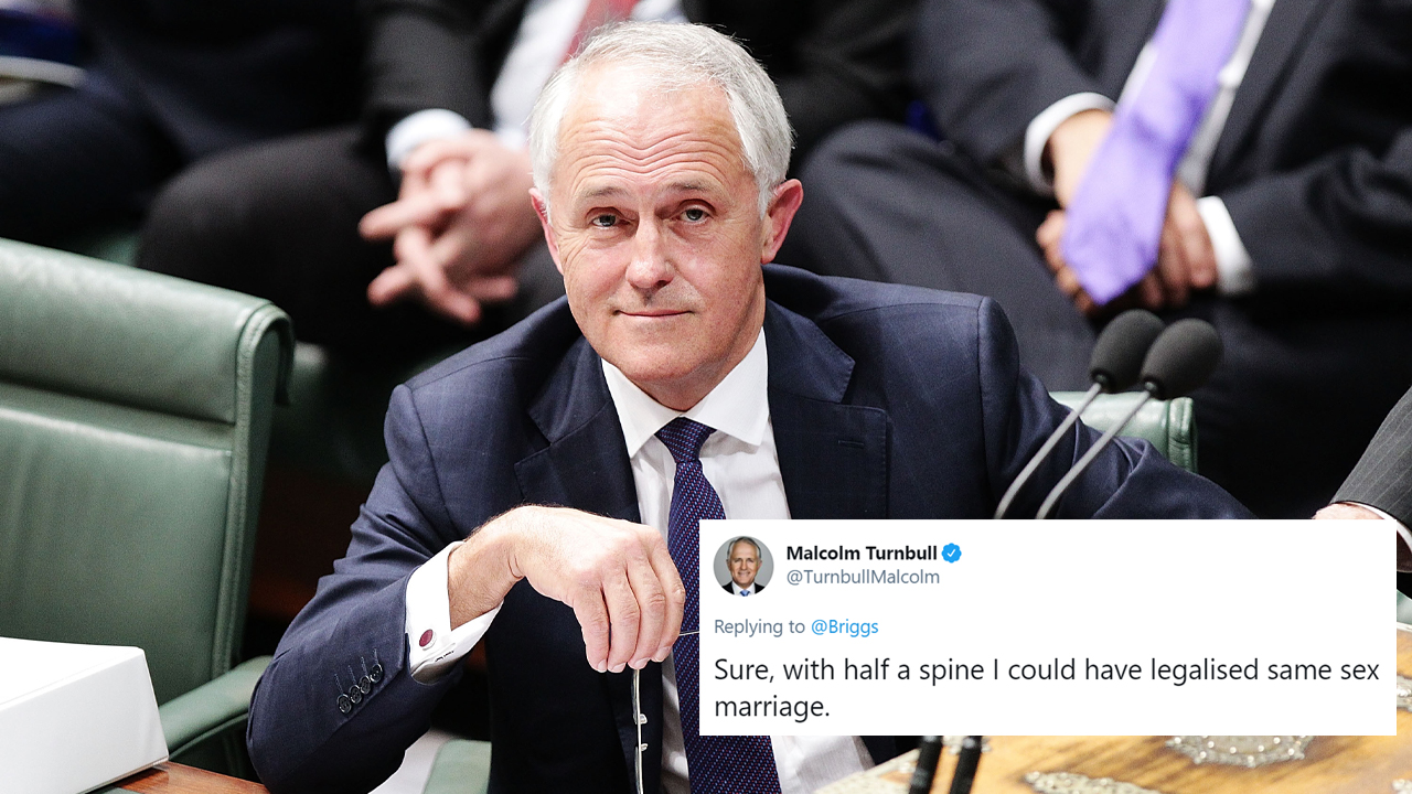 Everyone’s Roasting Malcolm Turnbull Because He Keeps Taking Credit For Marriage Equality