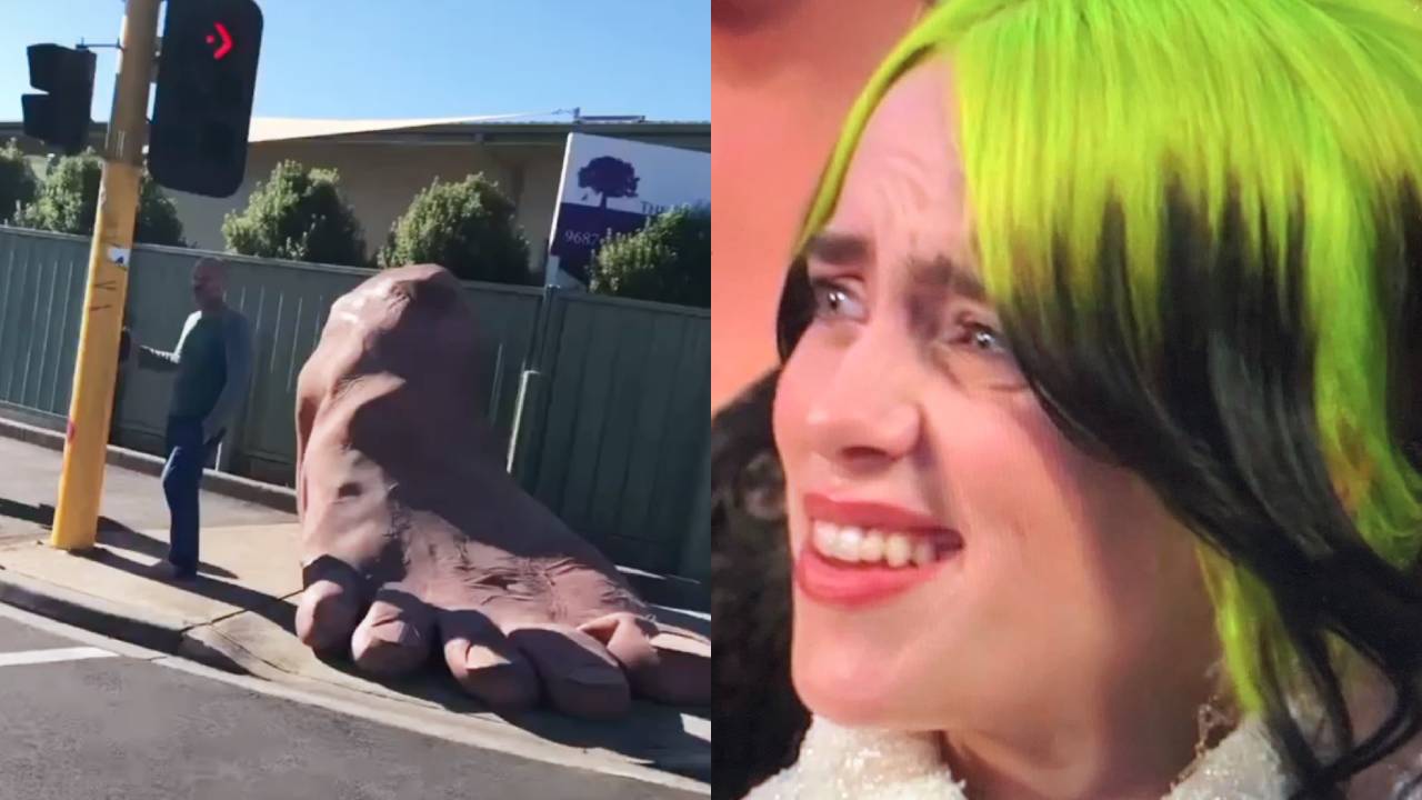 A Massive Foot Appeared In Footscray On Sunday And You Know What They Say About Big Feet