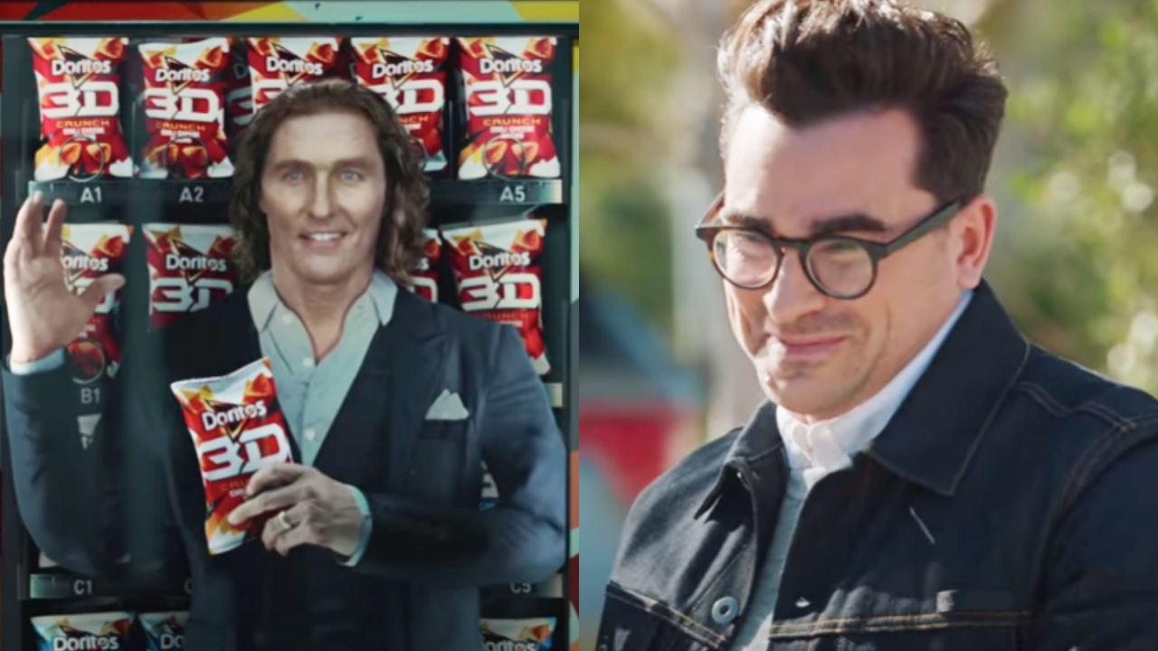 Dan Levy And Matthew McConaughey Are Big Snacky Boys In This Year’s Super Bowl Commercials