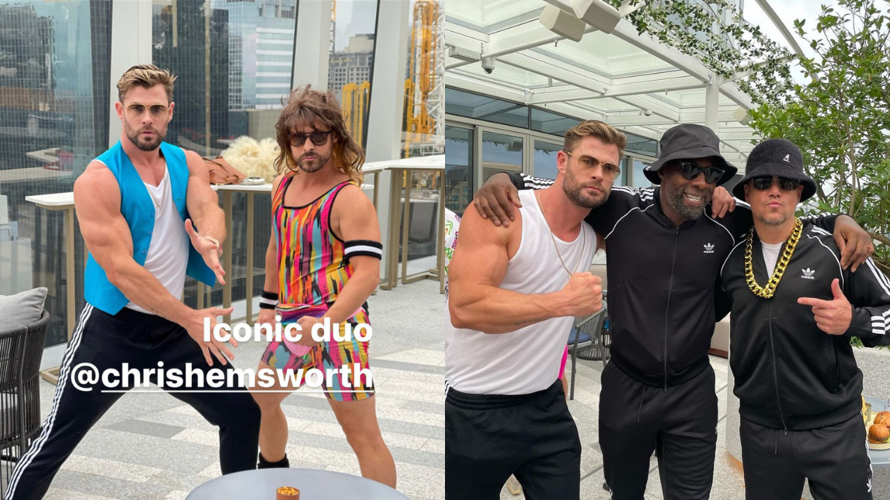 Chris Hemsworth & His Insane Biceps Threw His Assistant A Star-Studded 80s Party On The Weekend