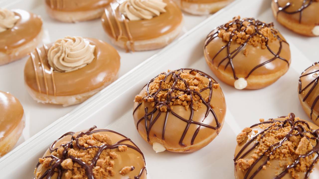 Krispy Kreme Has Done A Biscoff Collab & We Simply Doughnut Care About Anything Else Today