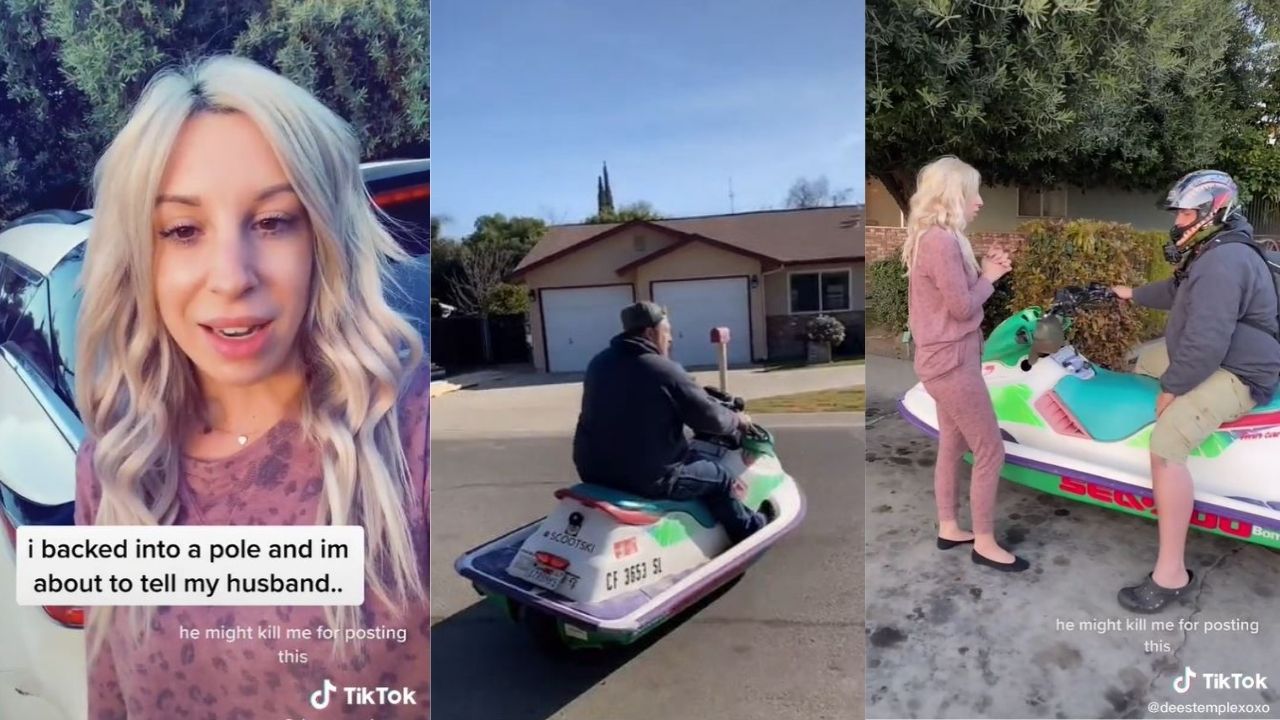 Can We Talk About This Wild TikTok In Which A Guy Drives Around A Jetski Like It’s Nothing