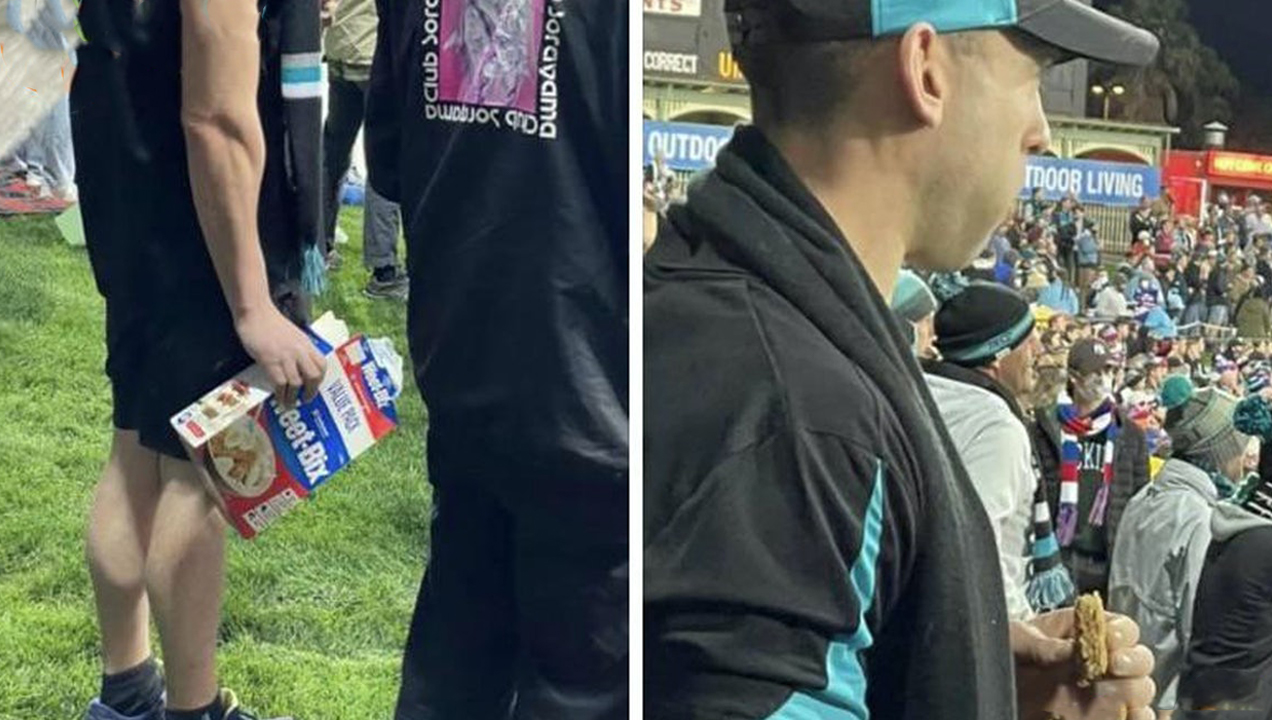 Some Bloke At The AFL Munched On A Box Of Dry Weet-Bix Like It Was Popcorn & What The Fuck-Bix?