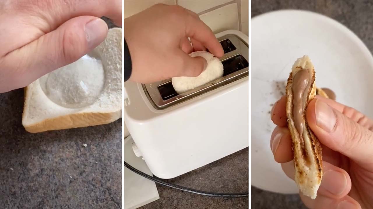 This TikTok Food Hack Makes Tiny Lil’ Chocolate Toasties Which Is Some Real Galaxy Brain Shit