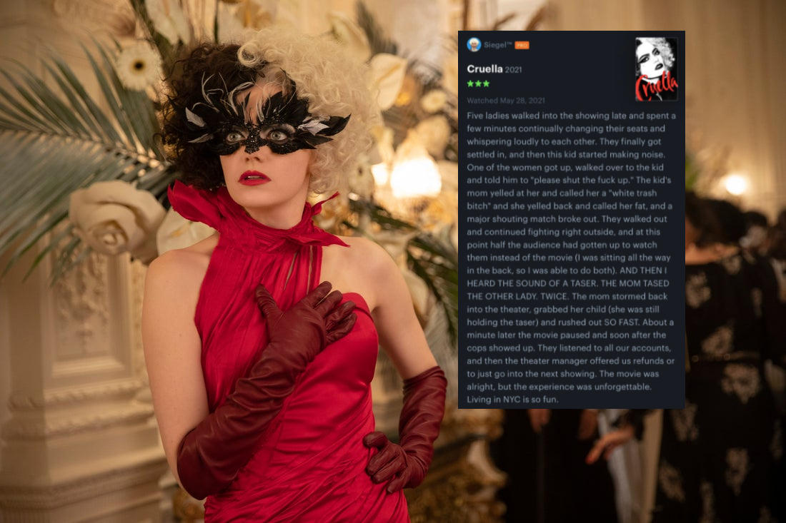 This Cruella Review Has Gone Batshit Viral For Recounting A Cinema Brawl In Glorious Detail