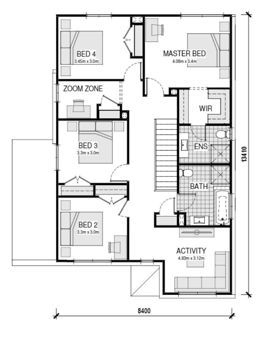 new house floorplan zoom zone