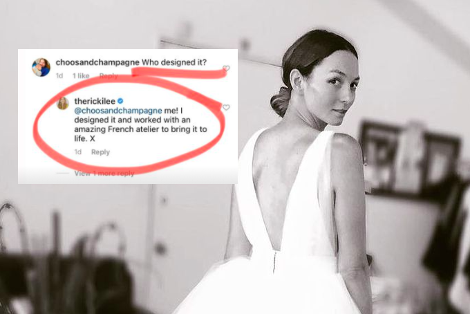 An Aussie Designer & Ricki-Lee Coulter Are Beefing Over Who Made Her 2015 Wedding Dress