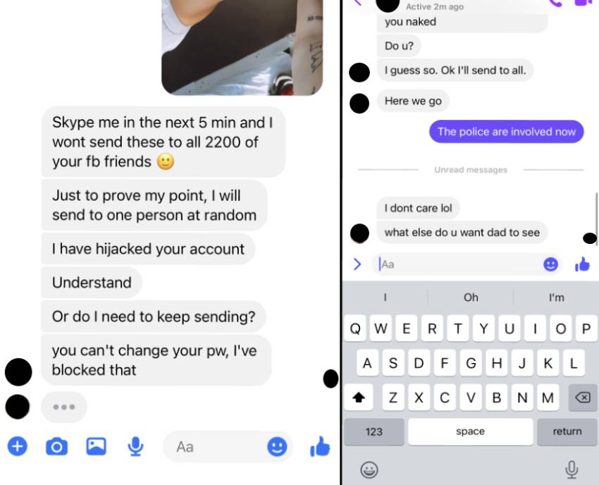 women facebook hacked online predator