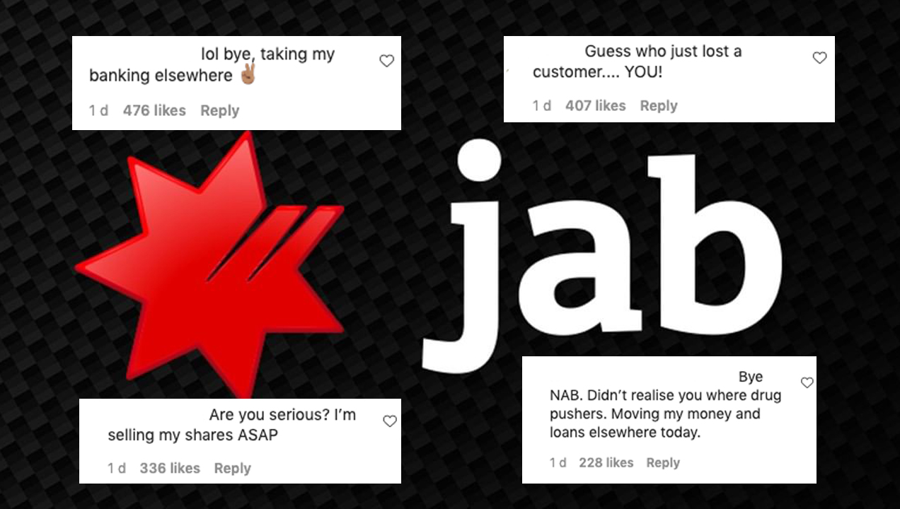 NAB Has Rebranded To Jab So OFC Anti-Vaxxers Have Absolutely Shat Themselves In The Comments