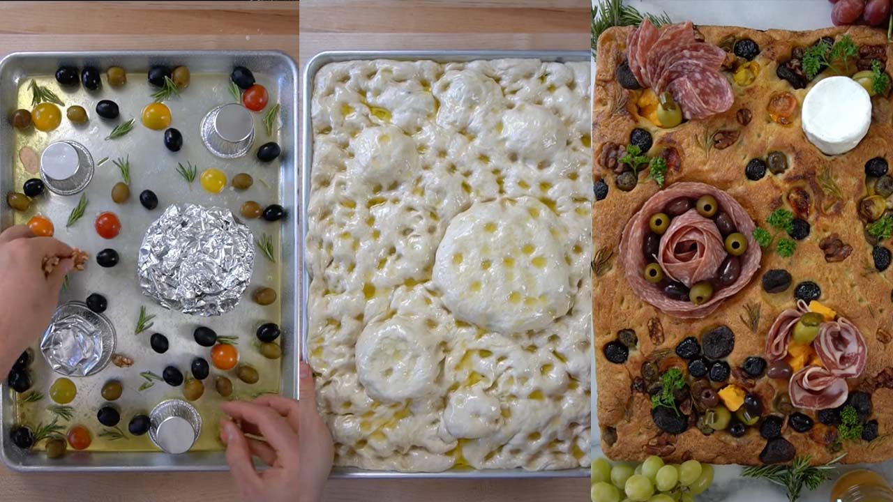 A Chef Has Shared A Video Recipe For Focaccia Charcuterie Boards, AKA The Perf Picnic Snack