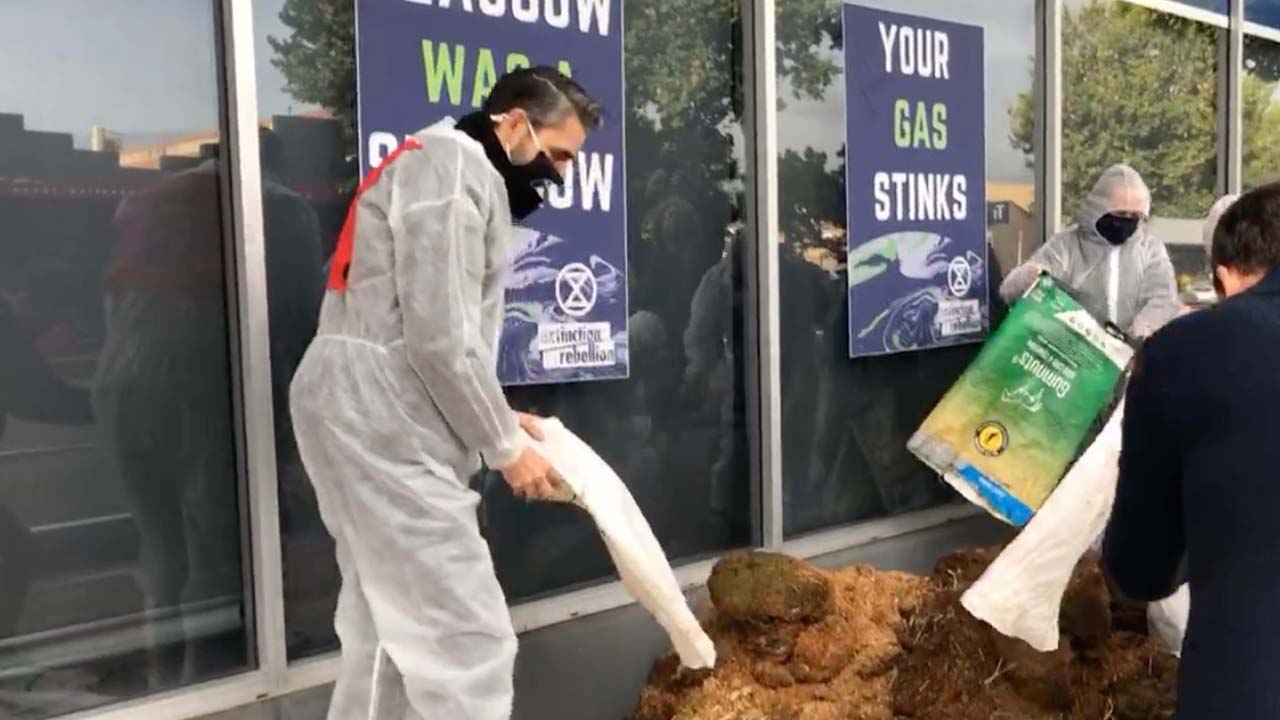 Protesters Left Literal Shit On An MP’s Office After The Govt Crapped The Bucket At COP26