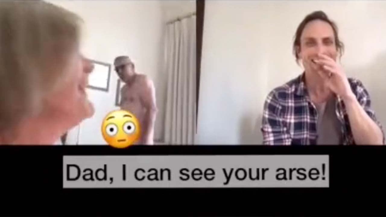 Cheeky: This Dad Flashed His Gluteus Maximus At His Son Over Zoom In A Chaotic, Viral TikTok