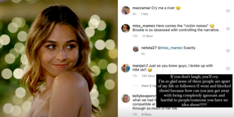 Brooke Blurton Has Been Flooded With Fucked-Up Comments From Bachie Fans Following Her Breakup
