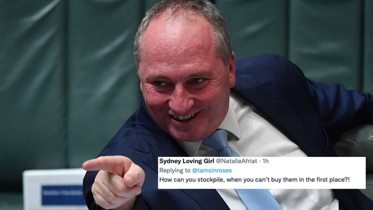 Barnaby Joyce Says The RAT Shortage Is Actually Your Fault For Buying Too Many Somehow