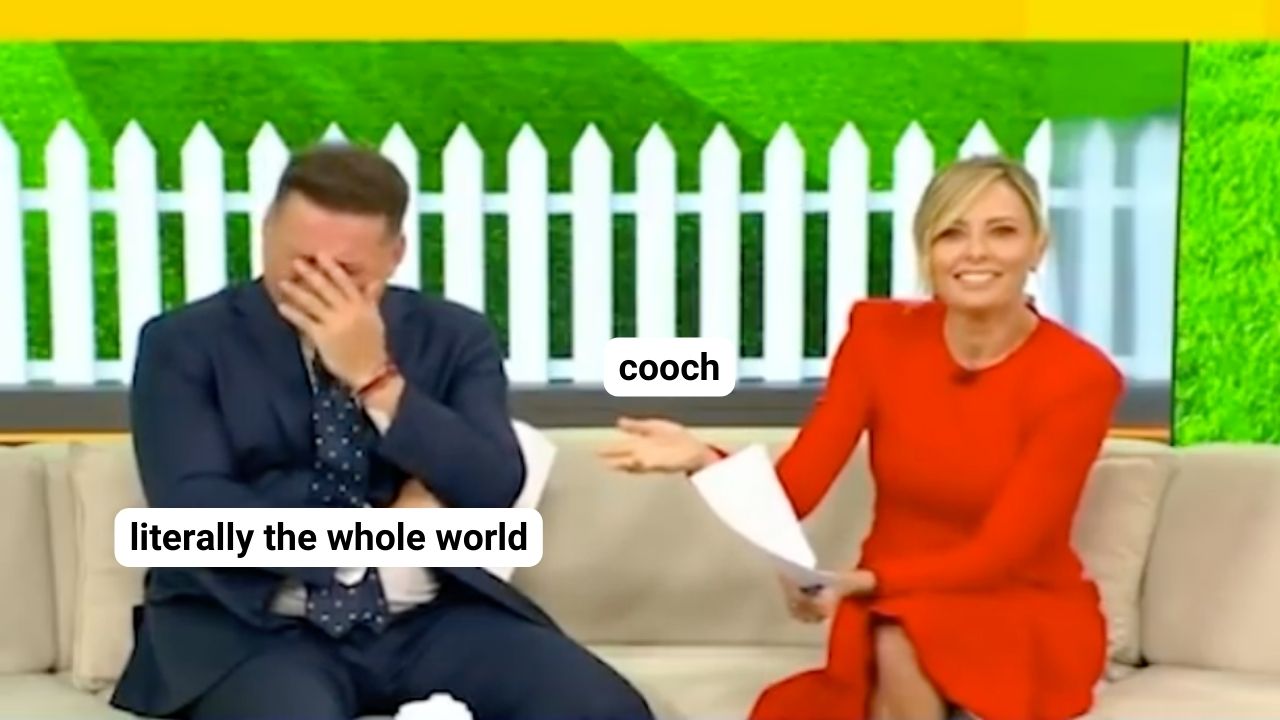 An Aussie Presenter Said Cooch On Live TV & The Clip Somehow Made It To A James Corden Show