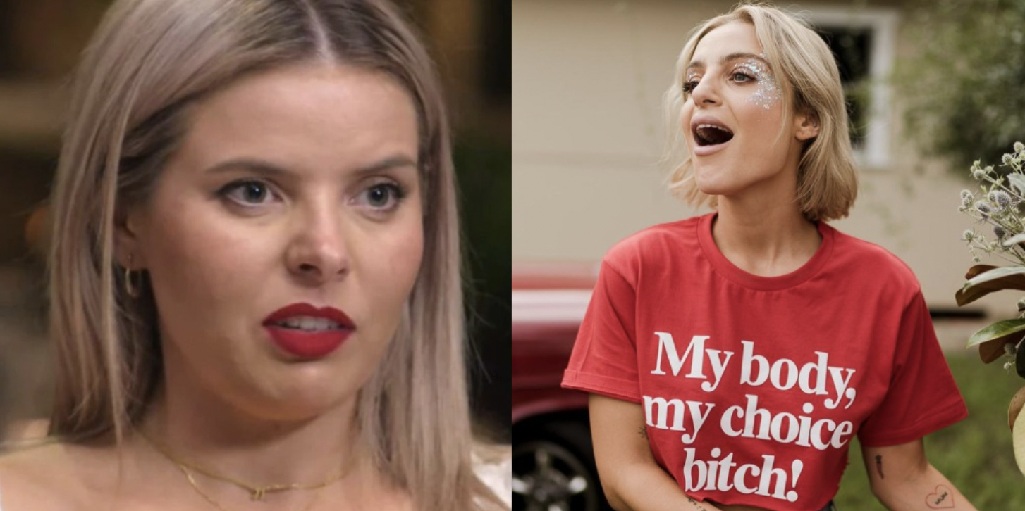WTAF: MAFS’ Olivia Says She’s Offended By Dom’s ‘My Body, My Choice’ Shirts & Mate, Take A Walk