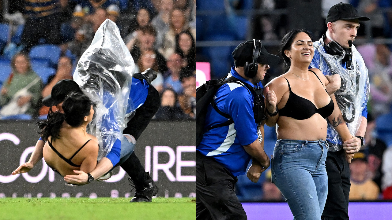 The Queen Who Got Torpedoed Into The Turf At The NRL Said Streaking Was A B...
