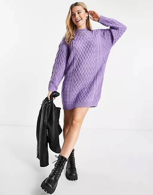 Look like Marilyn with this lilac sweater dress like in the movie Let's Make Love