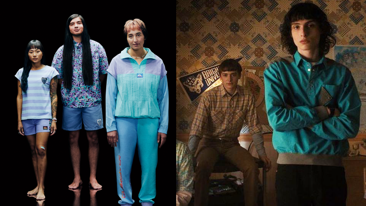 The Quiksilver x Stranger Things Collab Is Finally Here & It’s Giving Daddy Hopper Retro Surfer Vibes