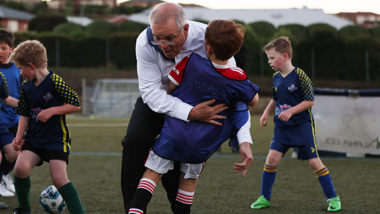 Scott Morrison Has Tackled A Small Child On A Tassie Soccer Field